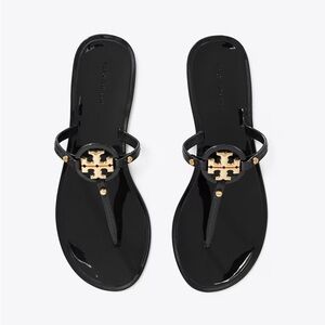 Tory Burch Mini miller Black gold jelly Sandals